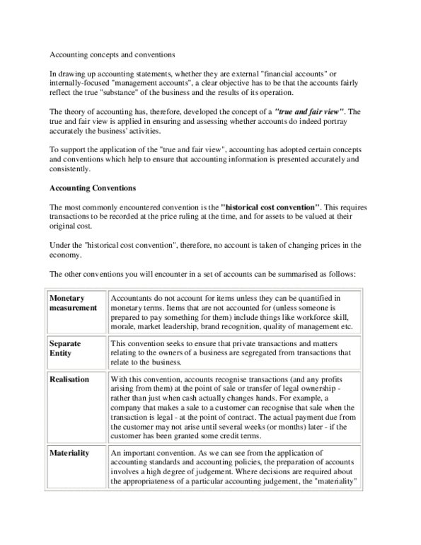 ACTG 1P71 Lecture Notes - Historical Cost thumbnail