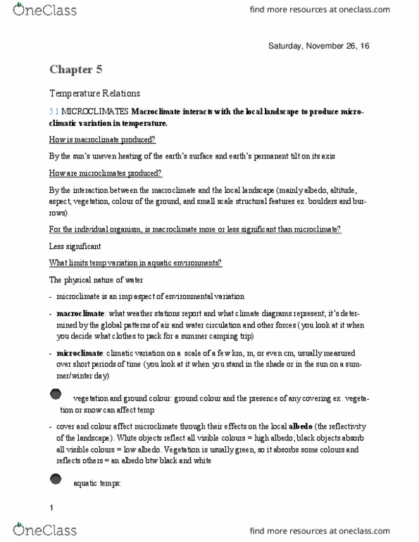 BIOLOGY 2F03 Lecture Notes - Lecture 5: Regional Climate Levels In Viticulture, Victor Ernest Shelford, Richard Levins thumbnail
