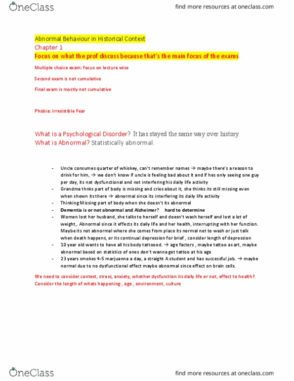 PSY 606 Lecture Notes - Lecture 1: Dorothea Dix, Ego Psychology, Moral Treatment thumbnail