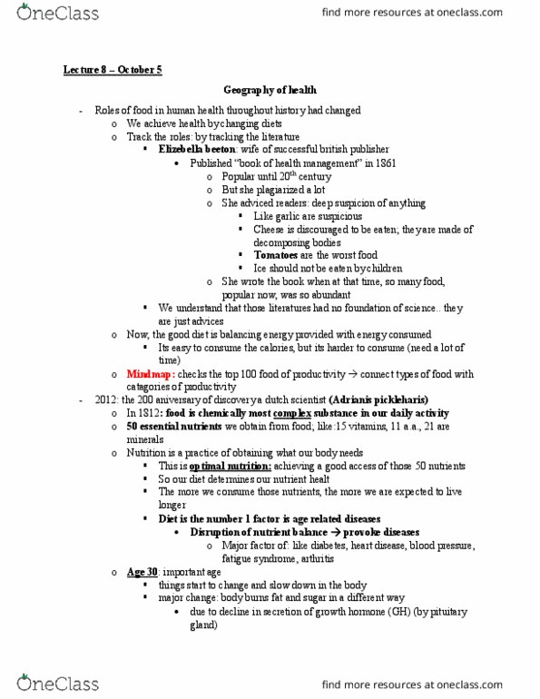 GEO 509 Lecture Notes - Lecture 8: Mind Map, Starch, Galama thumbnail