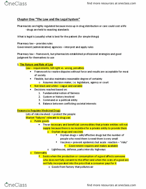 PHP 316 Lecture Notes - Lecture 4: Federal Trade Commission, Federal Register, Orphan Drug thumbnail