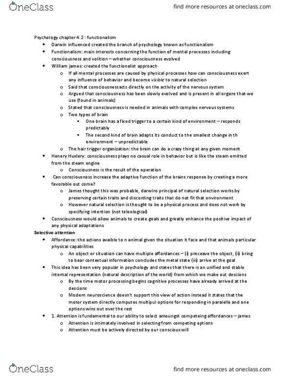 PSYC 210 Chapter Notes - Chapter 4.2: Motor System, Affordance, Ideomotor Phenomenon thumbnail