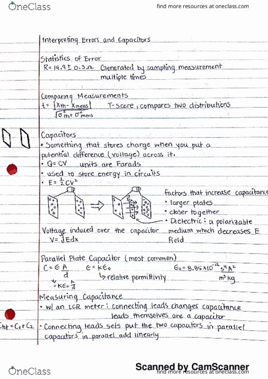 PHYS 2CL Lecture 3: Interpreting Errors and Capacitors thumbnail