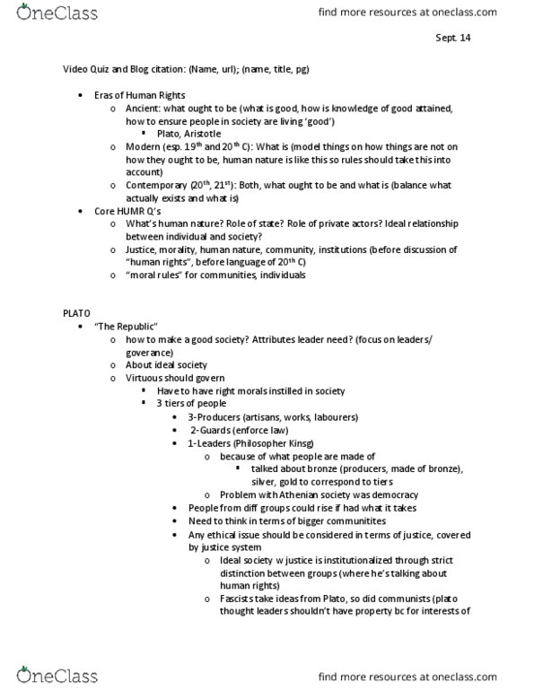 HUMR 2001 Lecture Notes - Lecture 2: Natural Justice, Distributive Justice, Stoicism thumbnail