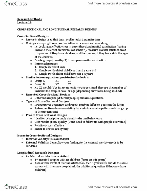 FRHD 3070 Lecture Notes - Lecture 19: Longitudinal Study, Time Series, Internal Validity thumbnail