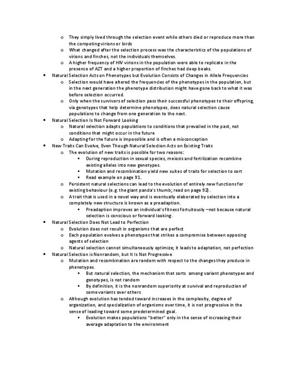 BIOL 103 Lecture Notes - Microevolution, Modern Synthesis (20Th Century), Macroevolution thumbnail