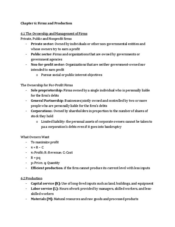 ECON 230 Lecture Notes - Indifference Curve, General Partnership, Perfect Competition thumbnail