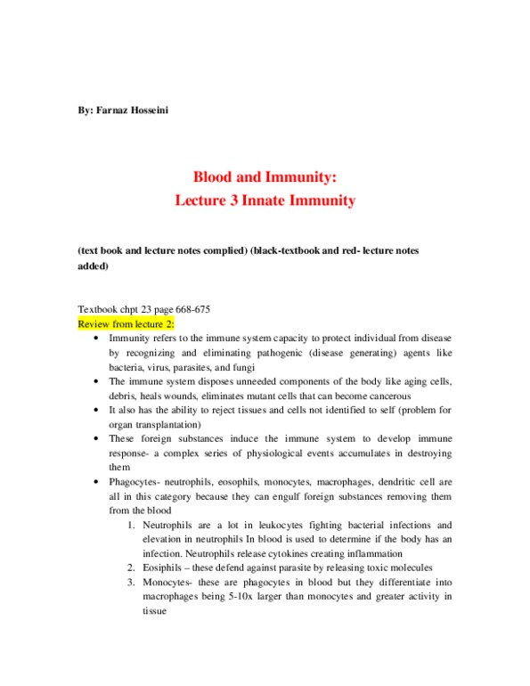PSL201Y1 Chapter Notes -C3B, Exocytosis, Red Blood Cell thumbnail