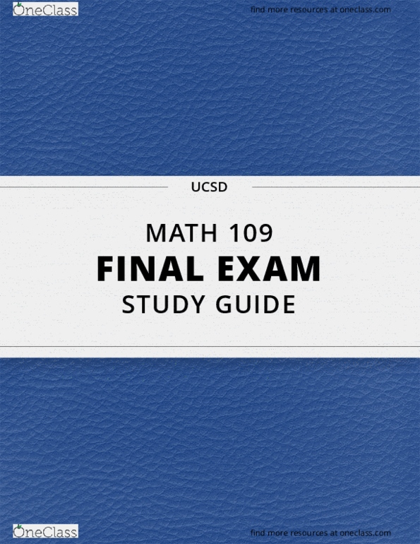 ucsd math 109 homework solutions