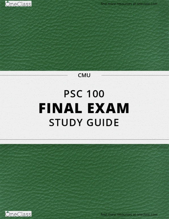  psc 100 final exam guide ultimate 43 pages long study guide