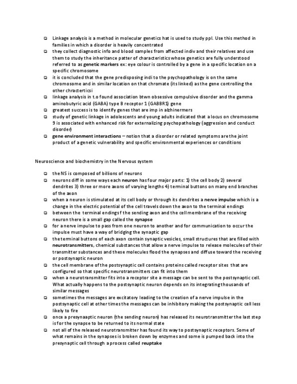 BIOL 1003 Lecture Notes - Reuptake, Chromosome, Action Potential thumbnail