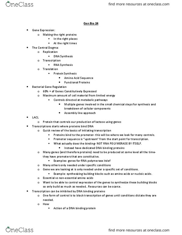 BSC1010C Lecture 24: Gen Bio 1 Day 24 thumbnail