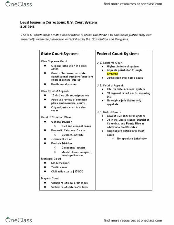 CJ 2024 Lecture 2: Ch. 2: History of the Courts/Corrections thumbnail