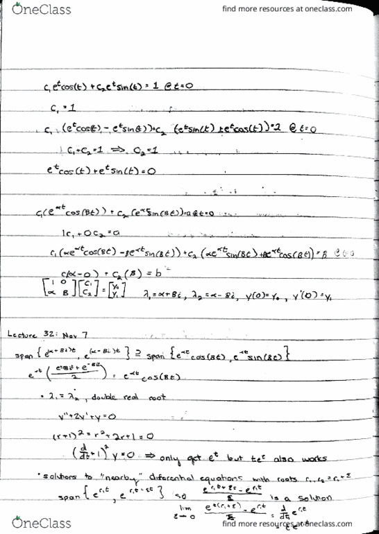 MATH 54 Lecture Notes - Lecture 32: Argot thumbnail