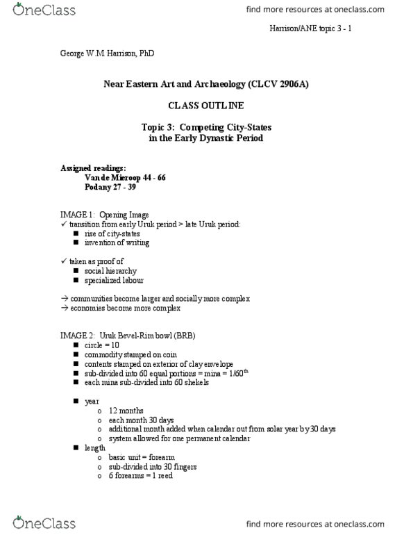 CLCV 2906 Lecture Notes - Lecture 3: Sesame Oil, Tropical Year thumbnail