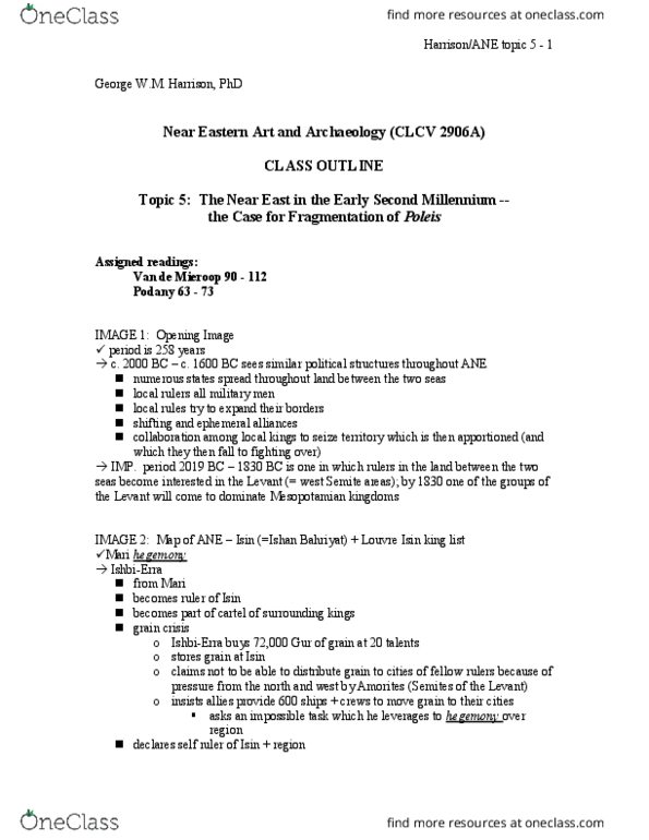 CLCV 2906 Lecture 5: ANE topic 5 notes thumbnail