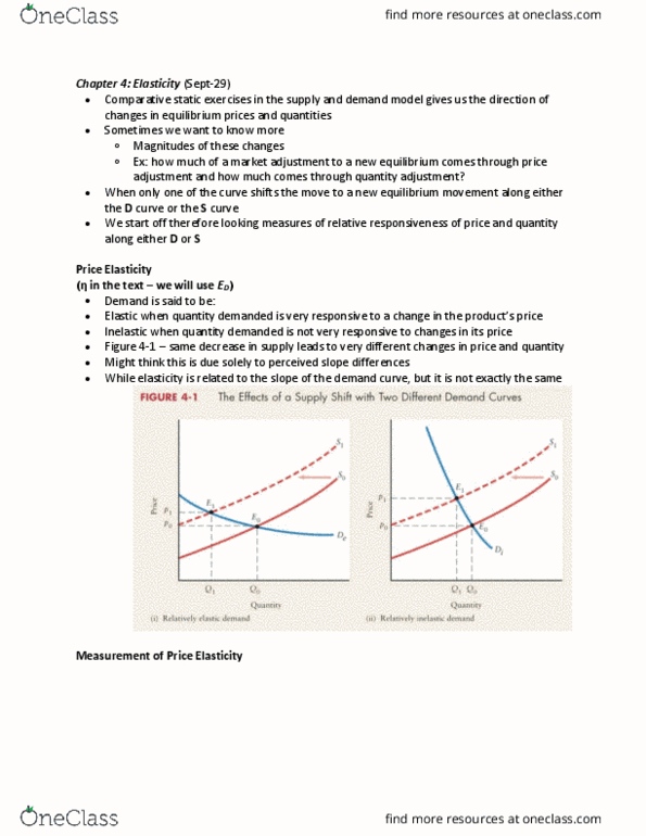 ECON 110 Lecture Notes - Lecture 4: Price Elasticity Of Demand, Demand Curve, Negative Number thumbnail