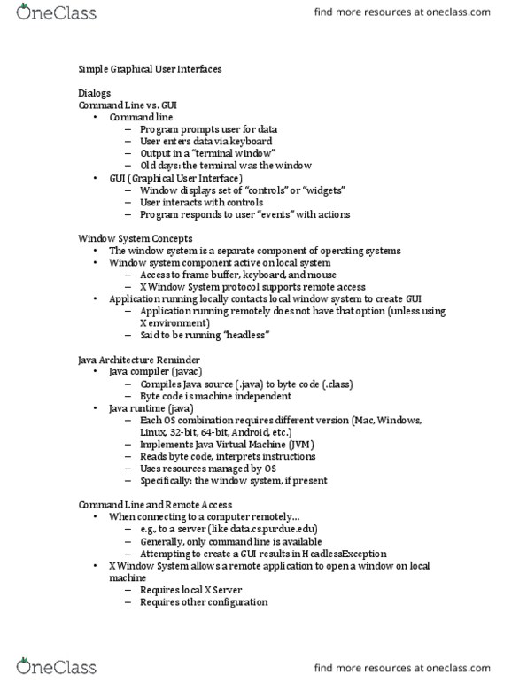 CS 18000 Lecture Notes - Lecture 7: Bytecode, Framebuffer, Terminal Emulator thumbnail