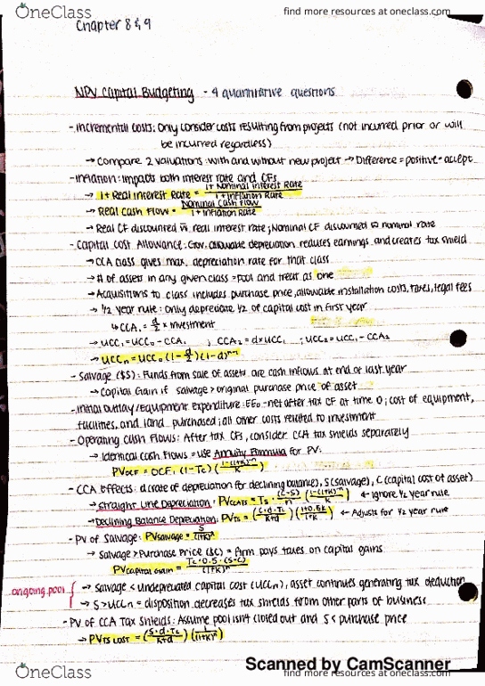 BU393 Lecture 1: Ch 8 and 9 NPV Capital Budgeting thumbnail