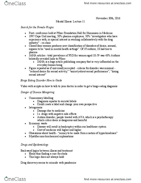 HLTHAGE 1CC3 Lecture Notes - Lecture 11: Alprazolam, Iatrogenesis, Publication Bias thumbnail