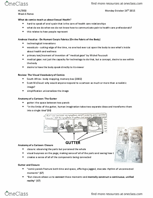 HLTB50H3 Lecture Notes - Lecture 6: Staccato, Fetus, Speech Balloon thumbnail