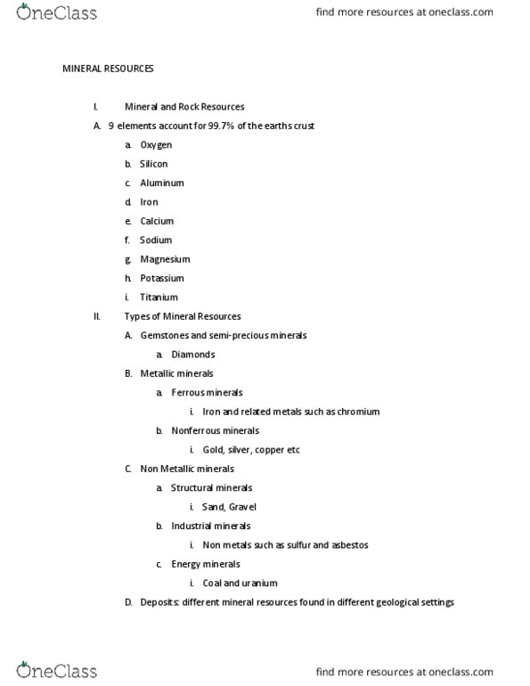 GEOL 103 Lecture Notes - Lecture 20: Open-Pit Mining, Environmental Health, Remote Sensing thumbnail