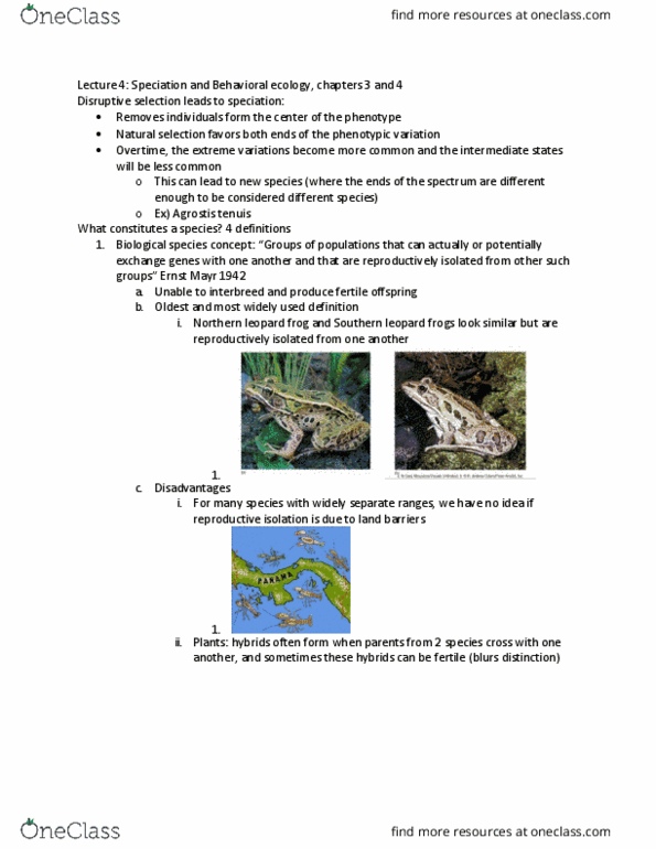 GEV 4517 Lecture Notes - Lecture 4: The Selfish Gene, Naked Mole-Rat, Pie Chart thumbnail