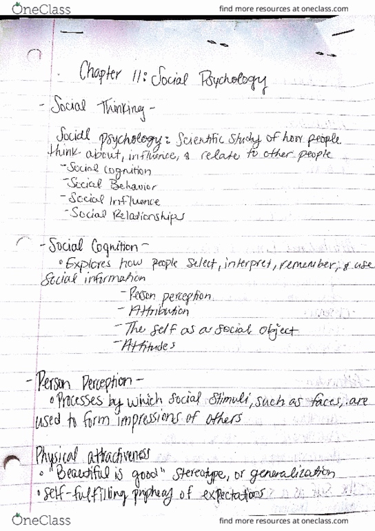 PSYC 101 Lecture Notes - Lecture 12: Fortean Times, Glossary Of Ancient Roman Religion, Social Cognition thumbnail