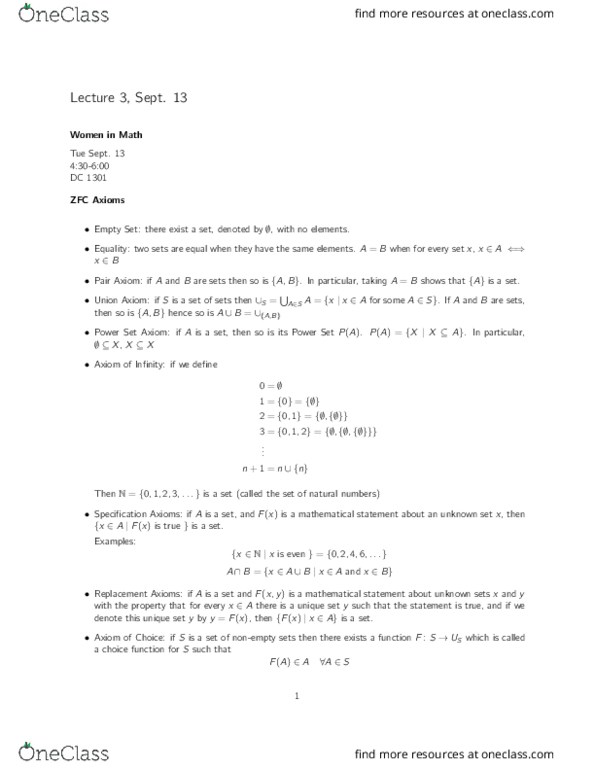 MATH145 Lecture Notes - Lecture 3: Choice Function, Yggdrasil, Power Set thumbnail