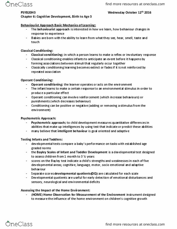 PSYB20H3 Chapter Notes - Chapter 6: Research, Noam Chomsky, Cognitive Neuroscience thumbnail