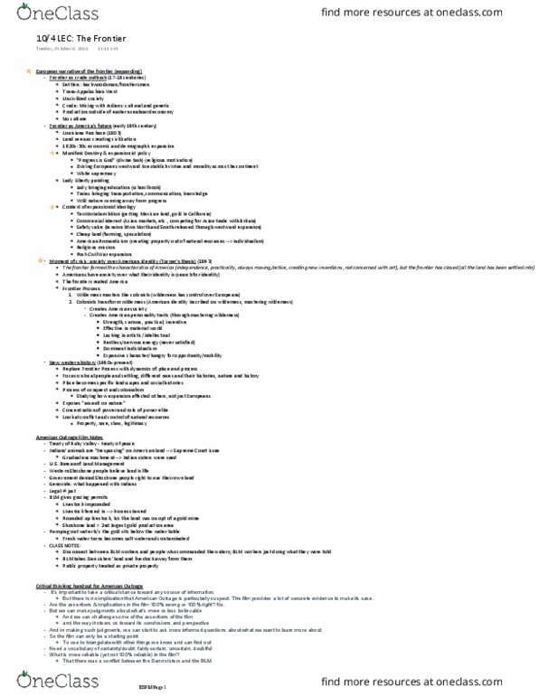 ESPM 50AC Lecture Notes - Lecture 12: Critical Thinking, Public Property, Community Property thumbnail