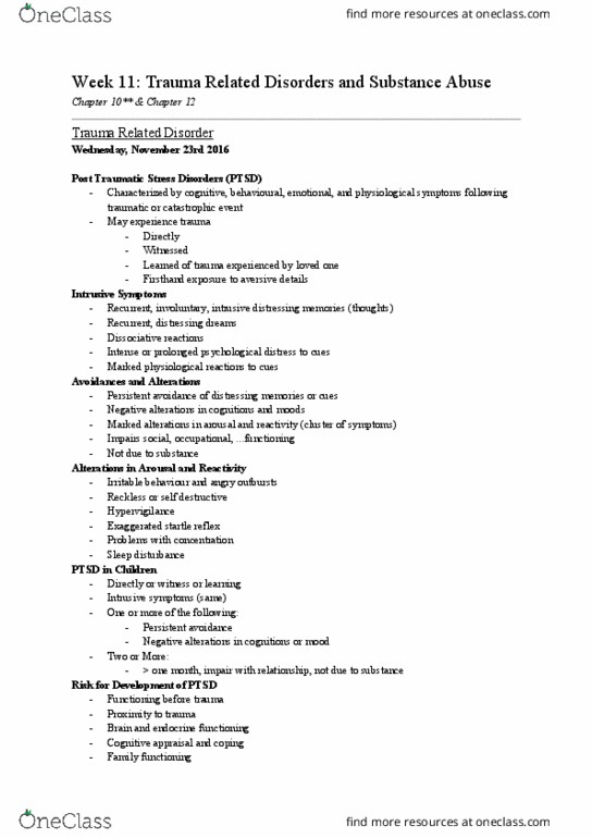 FRHD 2110 Lecture Notes - Lecture 11: Etiology, Sedative, Binge Drinking thumbnail