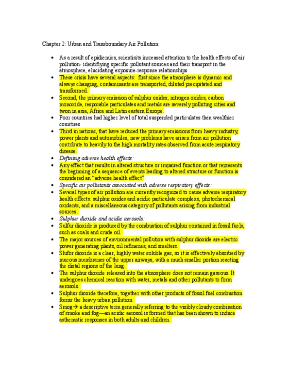 ENVS131 Lecture Notes - Influenza-Like Illness, Indoor Air Quality, Internal Combustion Engine thumbnail