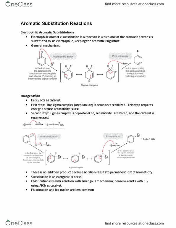 CHM138H1 Chapter all: Aromatic Substitution Reactions thumbnail