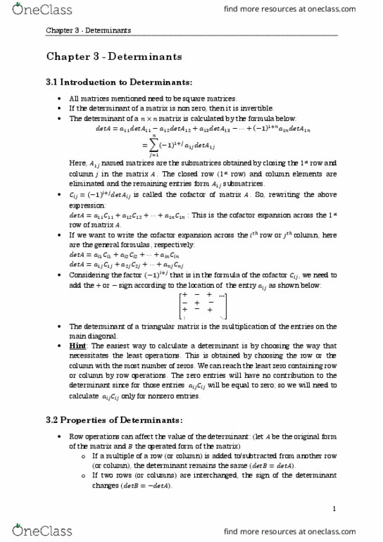 Textbook Guide Mathematics: Parallelepiped, Main Diagonal, Triangular Matrix thumbnail