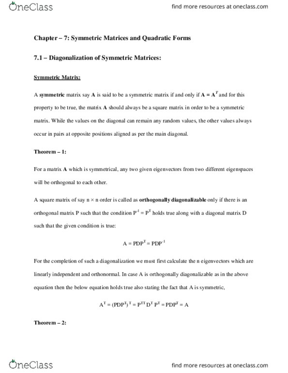 Textbook Guide Mathematics: Coordinate Vector, Centroid, Positive Definiteness thumbnail