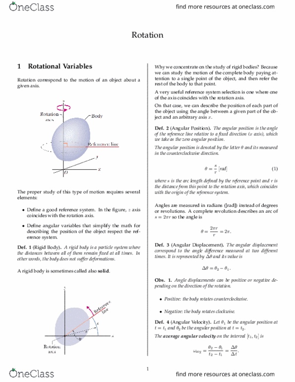 Textbook Guide Physics: Kinematics, Moment Of Inertia, Ob River thumbnail