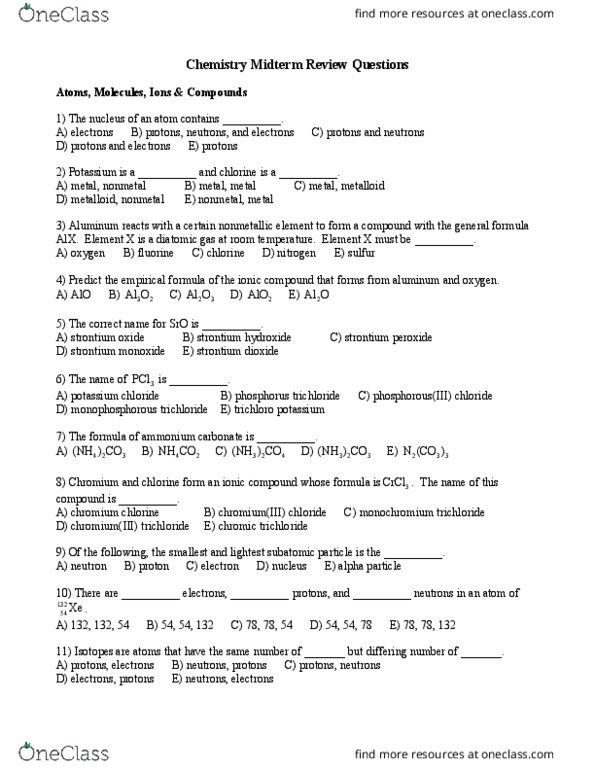 CHEM 1040 Lecture Notes - Lecture 9: Effective Nuclear Charge, Lewis Structure, Nitrobenzene thumbnail