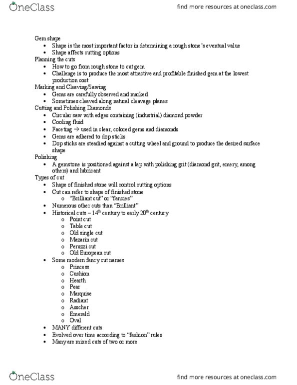 EARTHSC 1108 Lecture Notes - Lecture 13: Boron, Faceting, F-Center thumbnail