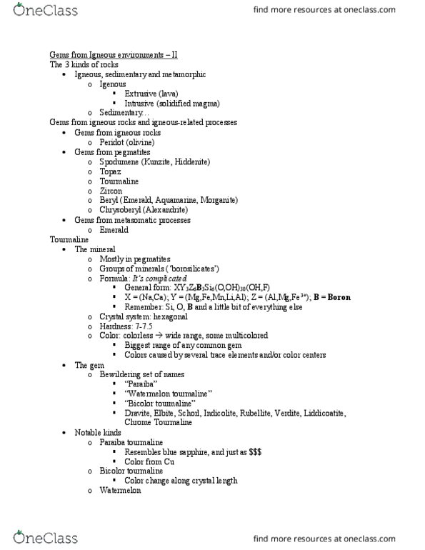 EARTHSC 1108 Lecture Notes - Lecture 17: Crystal System, Main Source, Serpentinite thumbnail