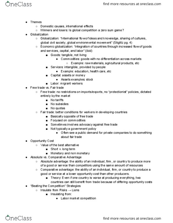 PLCY 110 Lecture Notes - Lecture 7: Catgut, Economic Surplus, Offshoring thumbnail