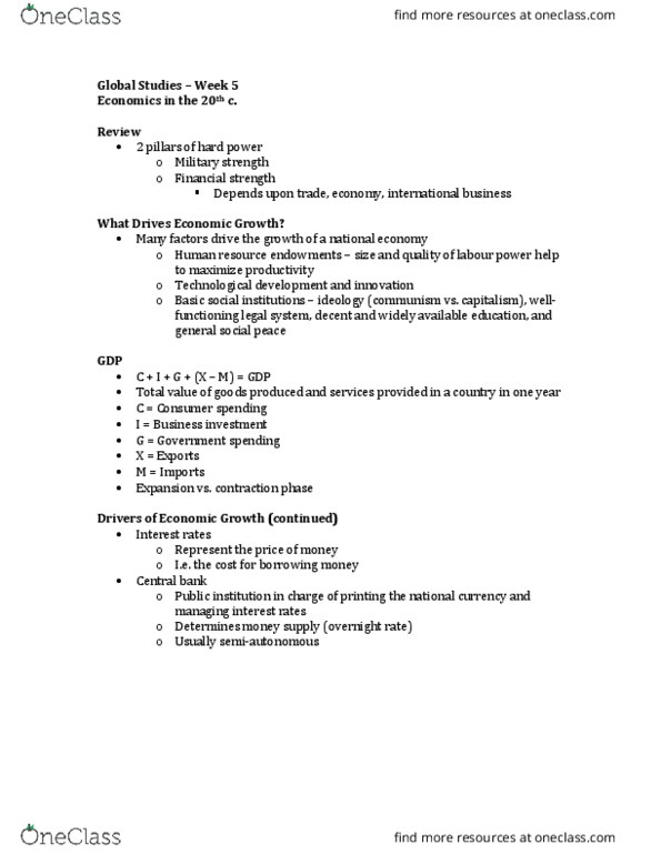 GS101 Lecture Notes - Lecture 5: Reserve Currency, Overnight Rate, Deflation thumbnail