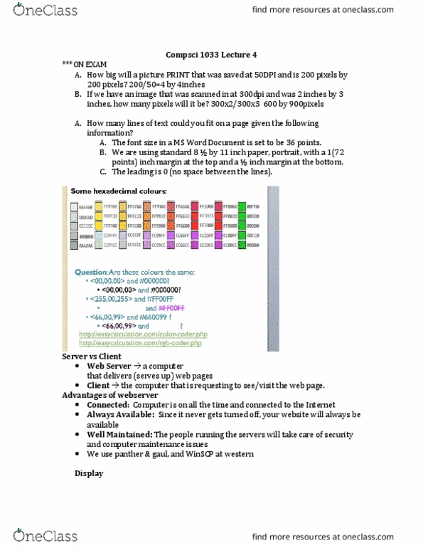 Media, Information and Technoculture 1020E Lecture Notes - Lecture 12: Paintshop Pro, Corel, Cmyk Color Model thumbnail