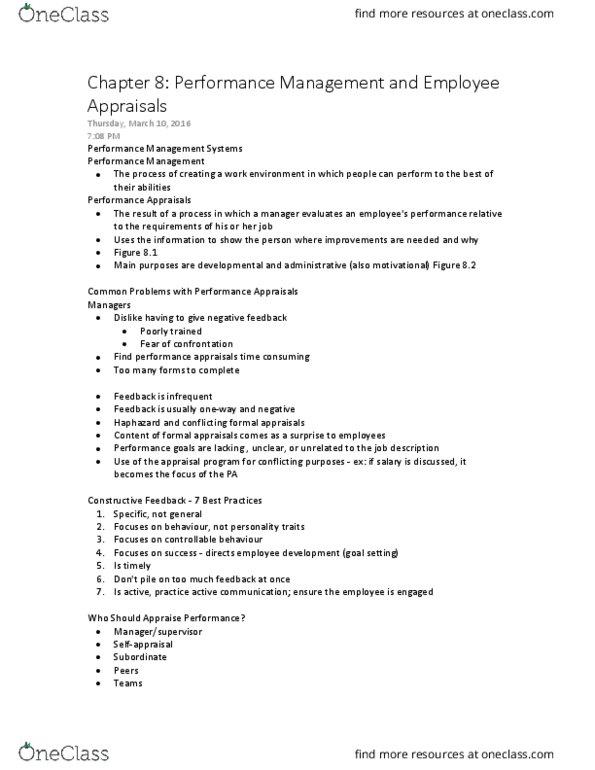 ADM 2337 Lecture Notes - Lecture 8: Central Tendency, Balanced Scorecard thumbnail