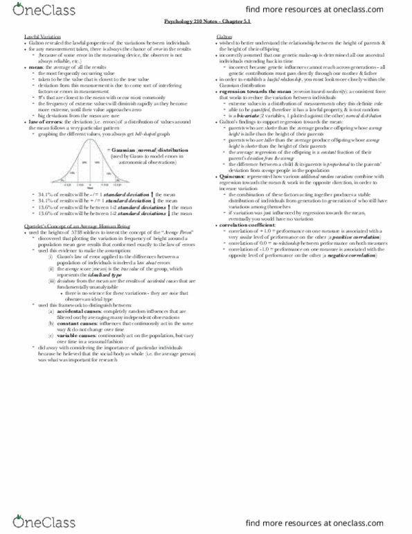 PSYC 210 Chapter 5: PDF PSYC 210 Notes - Ch. 5 thumbnail