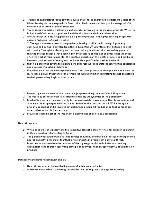 BIOL 1500 Lecture Notes - Reaction Formation, Defence Mechanisms, Nocturnal Enuresis thumbnail