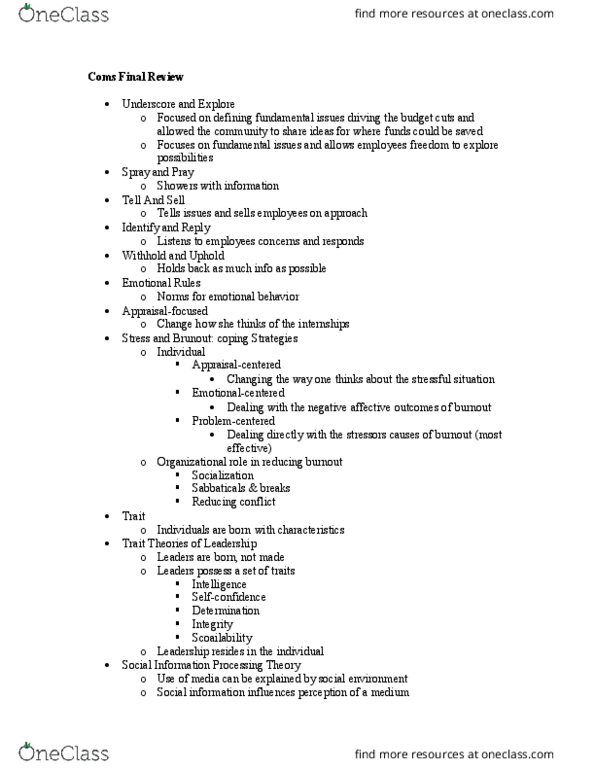 COMS 3500 Lecture Notes - Lecture 45: Occupational Stress, Global Brain, Emotional Labor thumbnail