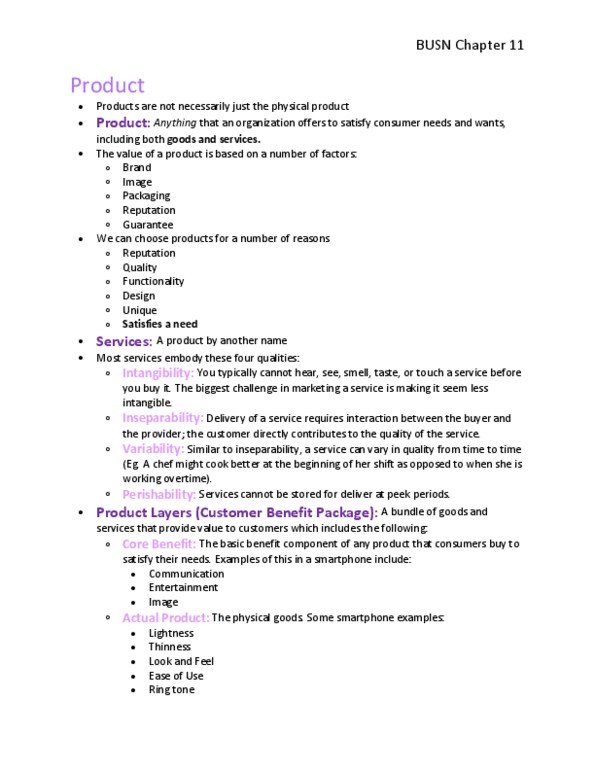 BSM 100 Chapter 11: Chapter 11 + Week 9 Lecture Notes thumbnail