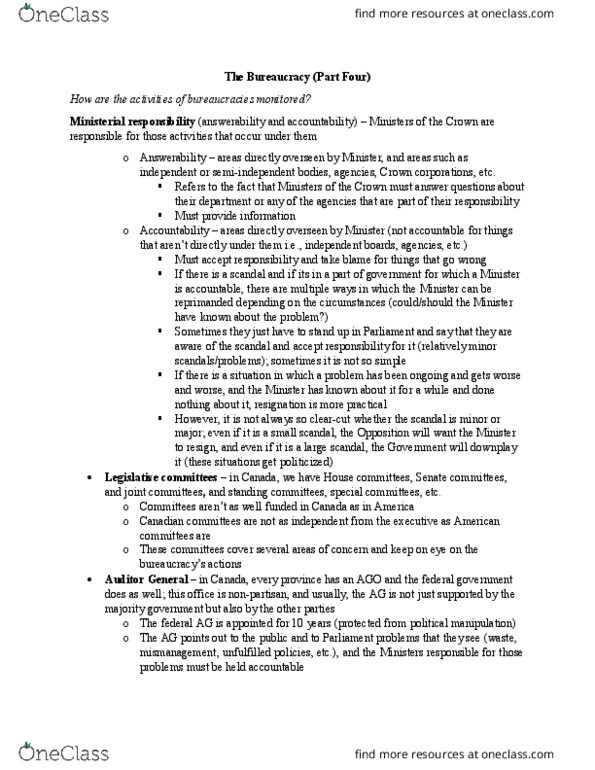 POLS 1150 Lecture Notes - Lecture 27: Crown Attorney thumbnail