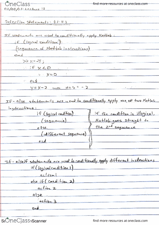 EECS 1541 Lecture 10: Selection Statements thumbnail